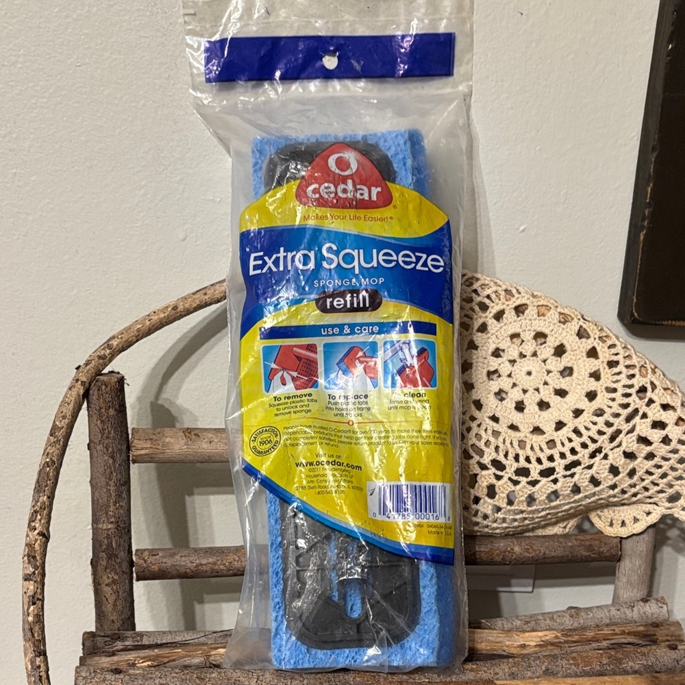 O Cedar Extra Squeeze Sponge Mop Refill for O-Cedar Hinge Mop